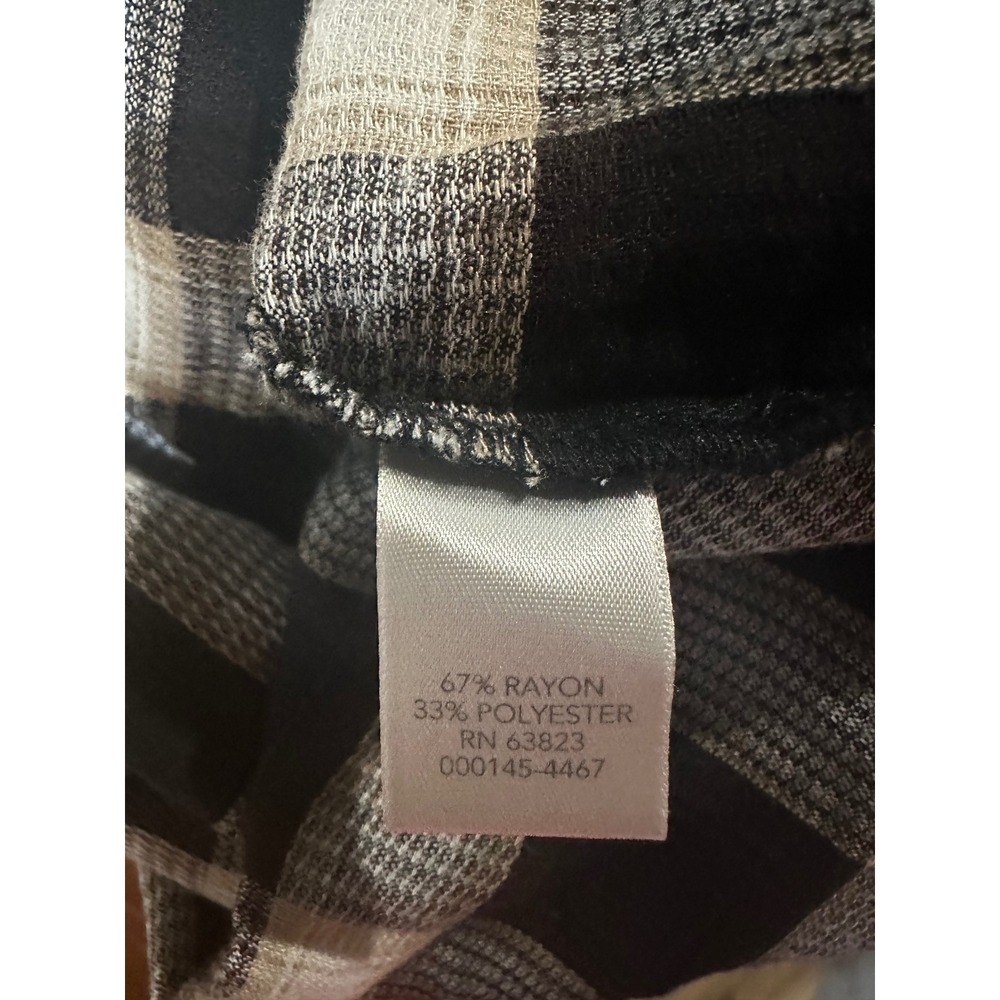 CJ Banks Women's Plaid Long Sleeve Button Back‎ Top Size 1X Academia preppy - Picture 11 of 11